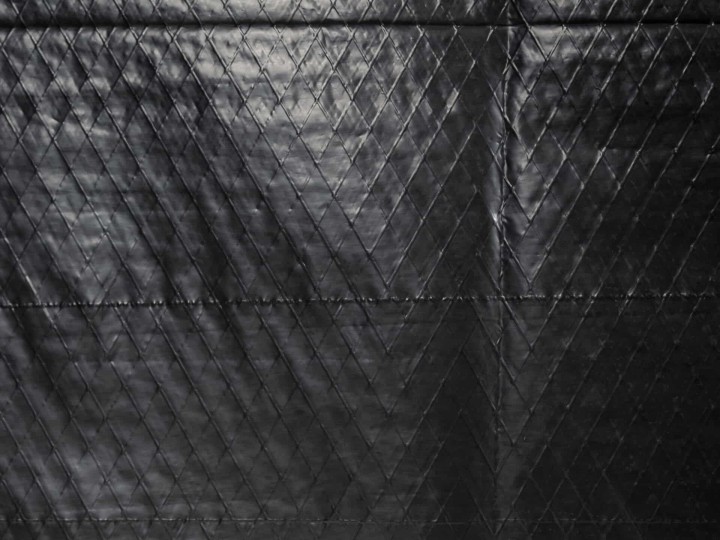 Black reinforced polyethylene geomembrane